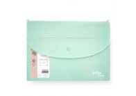 Spisové desky se zipemSpoko ReLeaf Soft touch - A4+ / mentolová