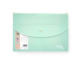 Spisové desky se zipemSpoko ReLeaf Soft touch - A4+ / mentolová Spisové desky se zipemSpoko ReLeaf Soft touch - A4+ / mentolová