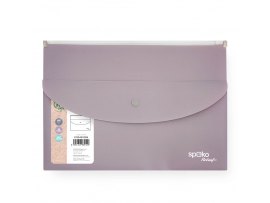 Spisové desky se zipemSpoko ReLeaf Soft touch - A5+ / levandulová Spisové desky se zipemSpoko ReLeaf Soft touch - A5+ / levandulová