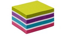 Samolepicí bloček Kores Cubo Pastel - 75 x 75 mm / 450 lístků