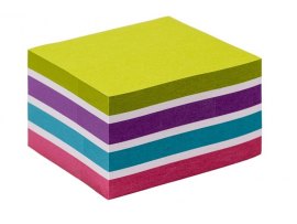 Samolepicí bloček Kores Cubo Pastel - 75 x 75 mm / 450 lístků