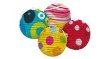 Lampion kulatý 25 cm - mix