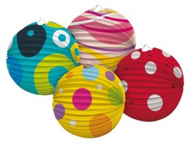 Lampion kulatý 25 cm - mix Lampion kulatý 25 cm - mix