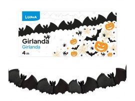 Girlanda papírová - 4 m / netopýr Girlanda papírová - 4 m / netopýr