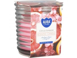 Vonná svíčka vroubkované sklo - Citrus Breeze Vonná svíčka vroubkované sklo - Citrus Breeze