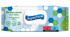 Vlhčené ubrousky Superfresh antibakteriální - 72 ks