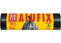 Pytle do koše Alufix Basic - 70x100cm / 120l / 17my / 10 ks / černá