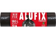 Pytle na odpad Alufix Premium - 80x120cm / 180l / 45my / 10ks / černá