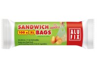 Alufix svačinové sáčky s uchy na roli - 32 x 28 + 11 cm / 100 ks