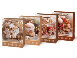 Vánoční dárková taška M - mix / 190 x 250 mm Vánoční dárková taška M - mix / 190 x 250 mm
