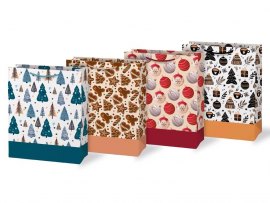 Vánoční dárková taška - mix motivů / 260 x 320 mm Vánoční dárková taška - mix motivů / 260 x 320 mm
