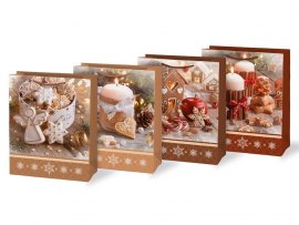 Vánoční dárková taška L - mix / 260 x 320 mm Vánoční dárková taška L - mix / 260 x 320 mm
