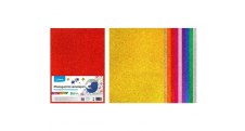 Samolepicí pěnovka MOOSGUMMI A4 - mix BIO GLITR / 10ks