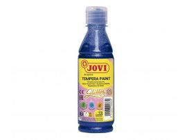 Tekuté temperové barvy JOVI PREMIUM v lahvi - 250 ml / glitr modrá Tekuté temperové barvy JOVI PREMIUM v lahvi - 250 ml / glitr modrá