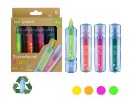 Zvýrazňovač LUMA ECO Neon / sada 4 ks Zvýrazňovač LUMA ECO Neon / sada 4 ks