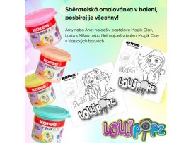 Modelovací hmota KORES MAGIK CLAY PASTEL LOLLIPOPZ - klasické barvy 4x40 g Modelovací hmota KORES MAGIK CLAY PASTEL LOLLIPOPZ - klasické barvy 4x40 g