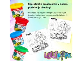 Modelovací hmota KORES MAGIK CLAY LOLLIPOPZ - klasické barvy 4x40 g Modelovací hmota KORES MAGIK CLAY LOLLIPOPZ - klasické barvy 4x40 g