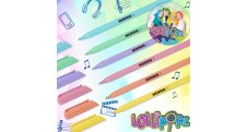 Kuličkové pero Kores K0 LOLLIPOPZ - pastelový mix / sada 6 ks