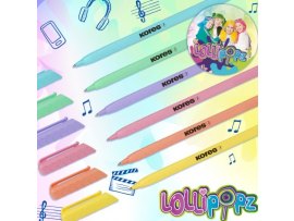 Kuličkové pero Kores K0 LOLLIPOPZ - pastelový mix / sada 6 ks Kuličkové pero Kores K0 LOLLIPOPZ - pastelový mix / sada 6 ks