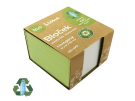 Záznamní kostka ECO Luma - 8 x 8 x 5 cm / nelepené Záznamní kostka ECO Luma - 8 x 8 x 5 cm / nelepené