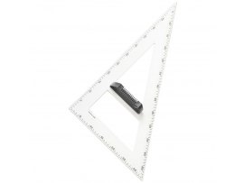Magnetický trojúhelník na tabuli WISSNER - 60° 60cm / bílá Magnetický trojúhelník na tabuli WISSNER - 60° 60cm / bílá
