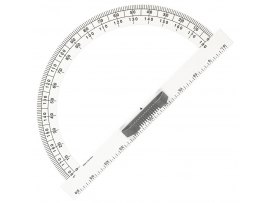 Magnetický úhloměr na tabuli WISSNER - 180° 50cm / bílá Magnetický úhloměr na tabuli WISSNER - 180° 50cm / bílá
