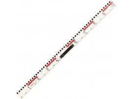 Magnetické pravítko na tabuli WISSNER  - 100 cm / bílá