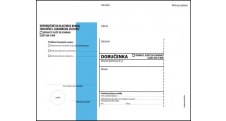 Obálky C5 s doručenkou, vytrhovací okénko - s modrým pruhem / 1000 ks