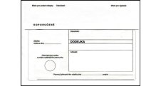 Obálky B6 s dodejkou, vytrhovací okénko - bílá / 1000 ks