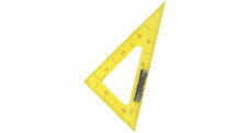 Magnetický troúhelník na tabuli WISSNER  - 60° 60cm / žlutá