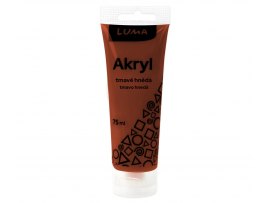 Akrylová barva LUMA - 75 ml / tmavě hnědá