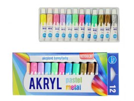 Akrylová barva LUMA - 12 barev / metalické + pastelové Akrylová barva LUMA - 12 barev / metalické + pastelové