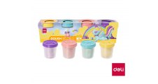 Modelovací hmota DELI měkká - 4 pastelové barvy / kelímek