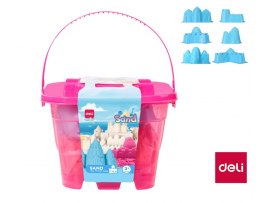 Písek kinetický DELI 500 g - růžová Písek kinetický DELI 500 g - růžová