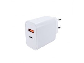 Nabíječka USB A+C 20W fast charger - bílá Nabíječka USB A+C 20W fast charger - bílá