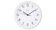 Nástěnné hodiny Hama Elba bílé / tichý chod / průměr 25 cm