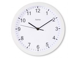 Nástěnné hodiny Hama Elba bílé / tichý chod / průměr 25 cm