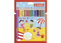 Pastelky STABILO® trojhranné Trio silné / 18 barev