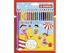 Pastelky STABILO® trojhranné Trio silné / 18 barev Pastelky STABILO® trojhranné Trio silné / 18 barev