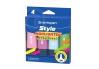 Zvýrazňovač Centropen 6252 Style Soft - pastelová sada 4 ks Zvýrazňovač Centropen 6252 Style Soft - pastelová sada 4 ks