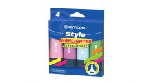 Zvýrazňovač Centropen 6252 Style Soft - pastelová sada 4 ks