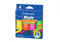 Zvýrazňovač Centropen 6252 Style Fluo - sada 4 ks Zvýrazňovač Centropen 6252 Style Fluo - sada 4 ks