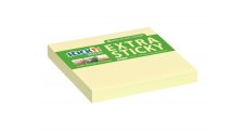 Samolepicí bločky Stick´n by Hopax Extra Sticky - 76 x 76 mm / 90 lístků / žlutá