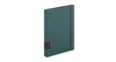 Kroužkový záznamník VERDE Karis A4 - 90 l / zelená