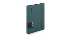 Kroužkový záznamník VERDE Karis A5 - 90 l / zelená