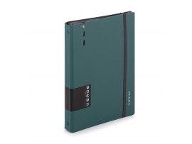 Kroužkový záznamník VERDE Karis A5 - 90 l / zelená