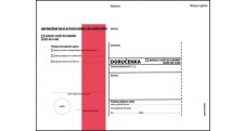 Obálky C5 s doručenkou, vytrhovací okénko - s červeným pruhem / 1000 ks