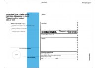 Obálky C5 s doručenkou, vytrhovací okénko - s modrým pruhem / 1000 ks