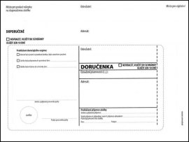 Obálky C5 s doručenkou, vytrhovací okénko - bílá / 1000 ks Obálky C5 s doručenkou, vytrhovací okénko - bílá / 1000 ks