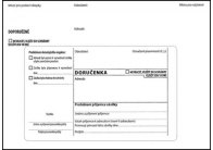 Obálky B6 s doručenkou, vytrhovací okénko - bílá / 1000 ks
